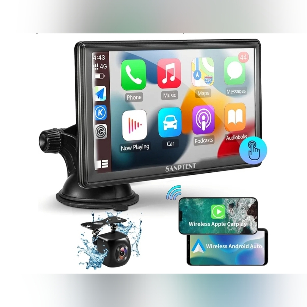 Car Audio Video GPS System with Black Display - Picture 2 of 4